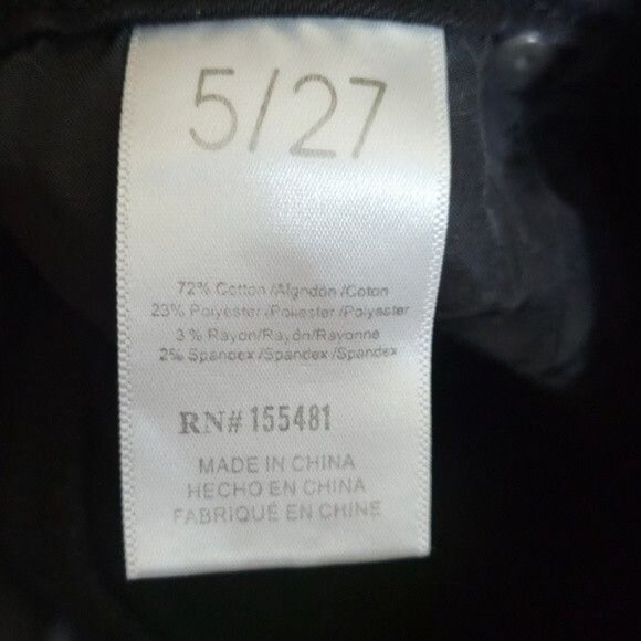 Simple Society Skinny Jeans Emo Goth Skater Punk Distressed Holes Black sz 5/27 - Picture 7 of 7